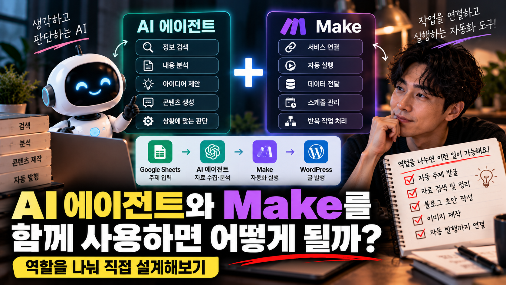 ai에이전트와 make 함께 사용