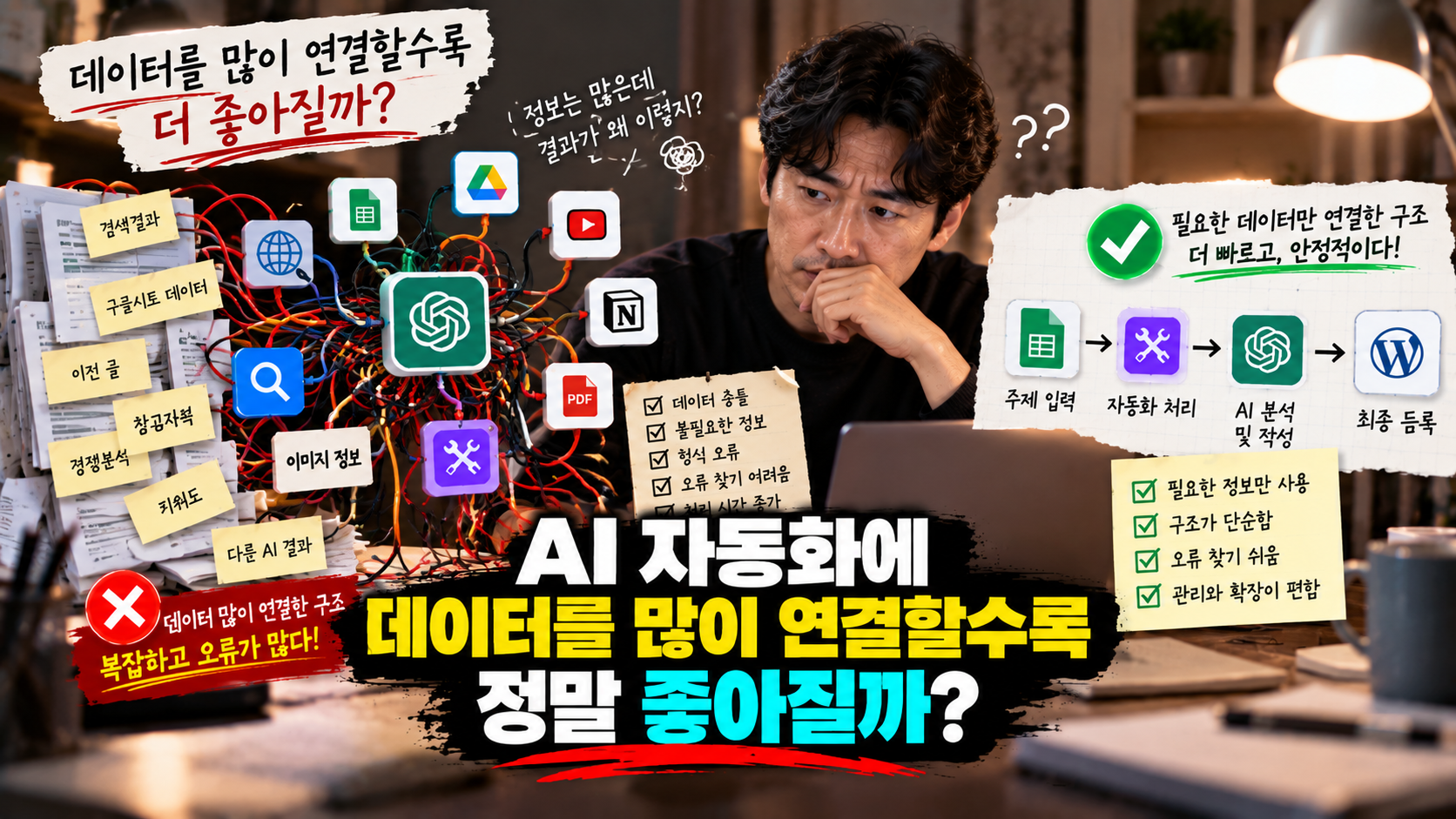 데이터 과다 연결, AI 자동화의 함정